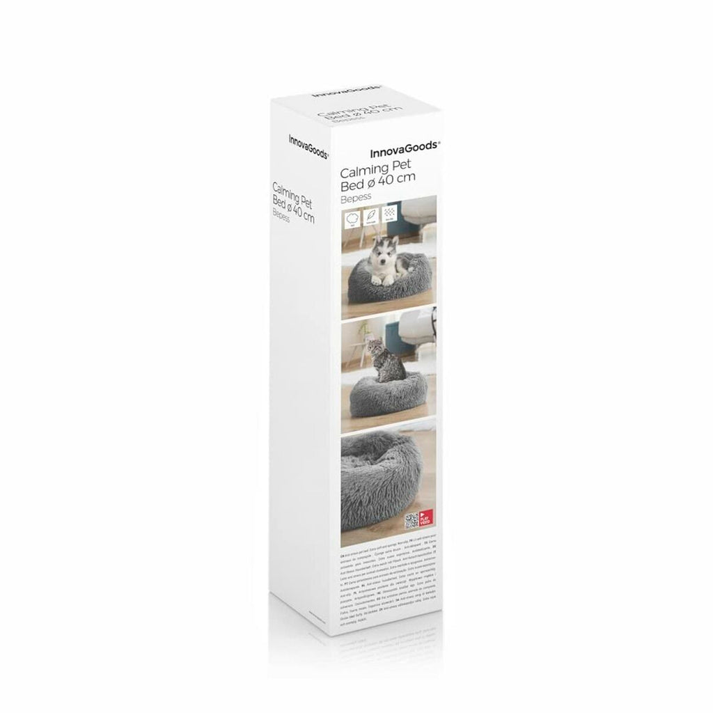 Panier Anti-stress Bepess – Gris Anthracite | Couchage Cocon Ø 60 cm