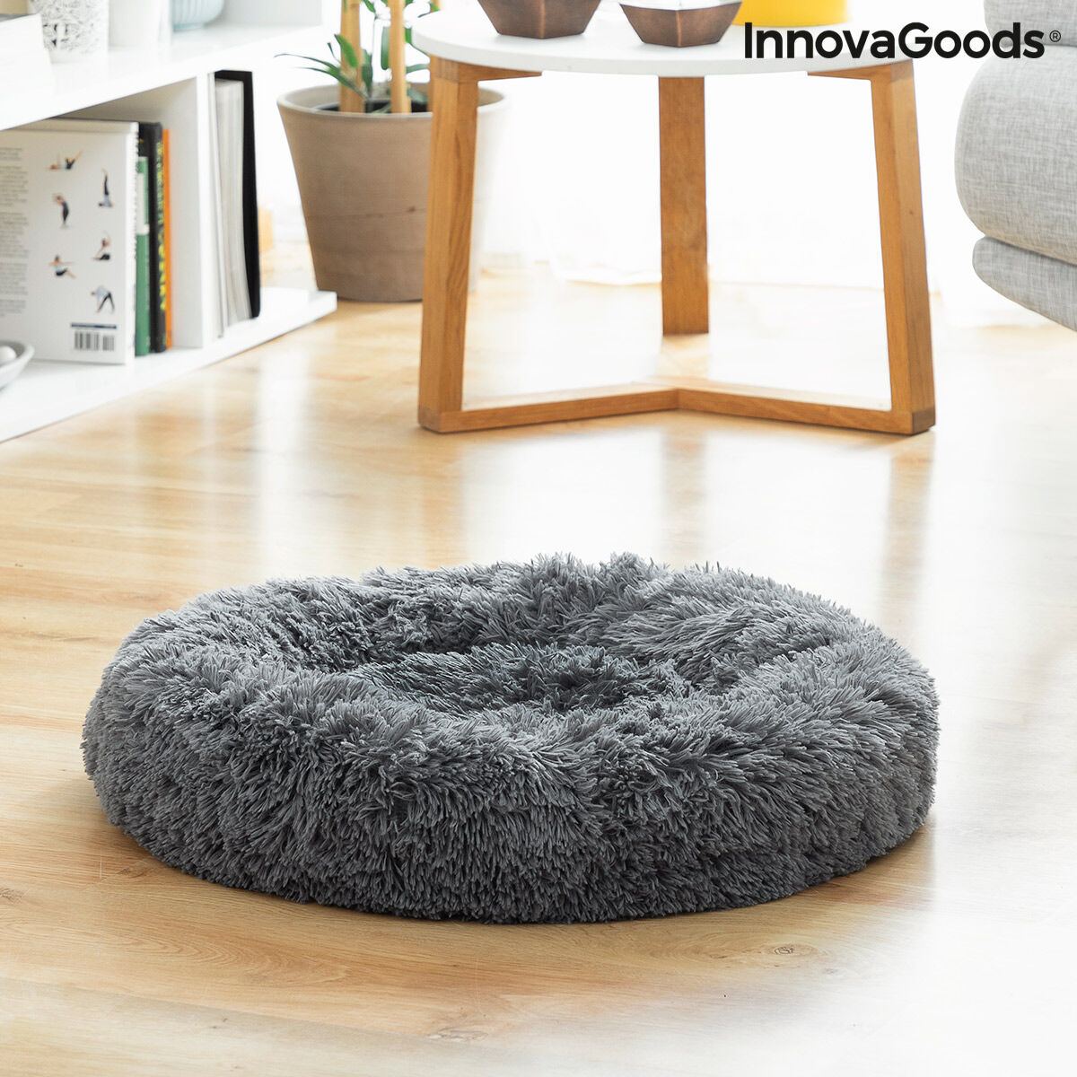Panier Anti-stress Bepess – Gris Anthracite | Couchage Cocon Ø 60 cm