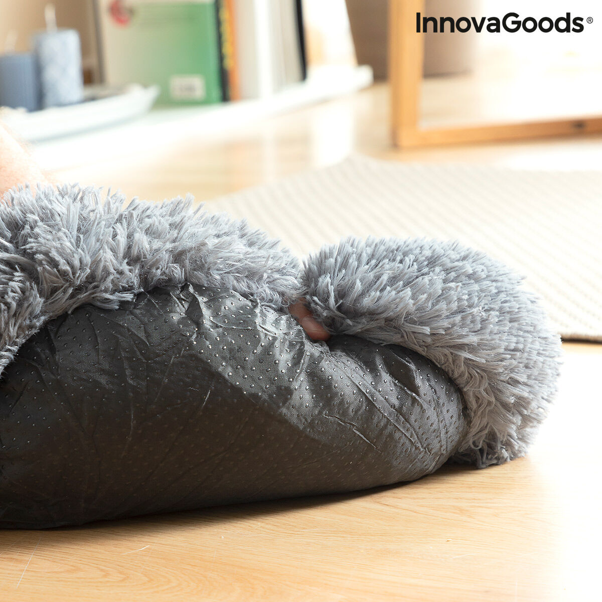 Panier Anti-stress Bepess – Gris Anthracite | Couchage Cocon Ø 60 cm