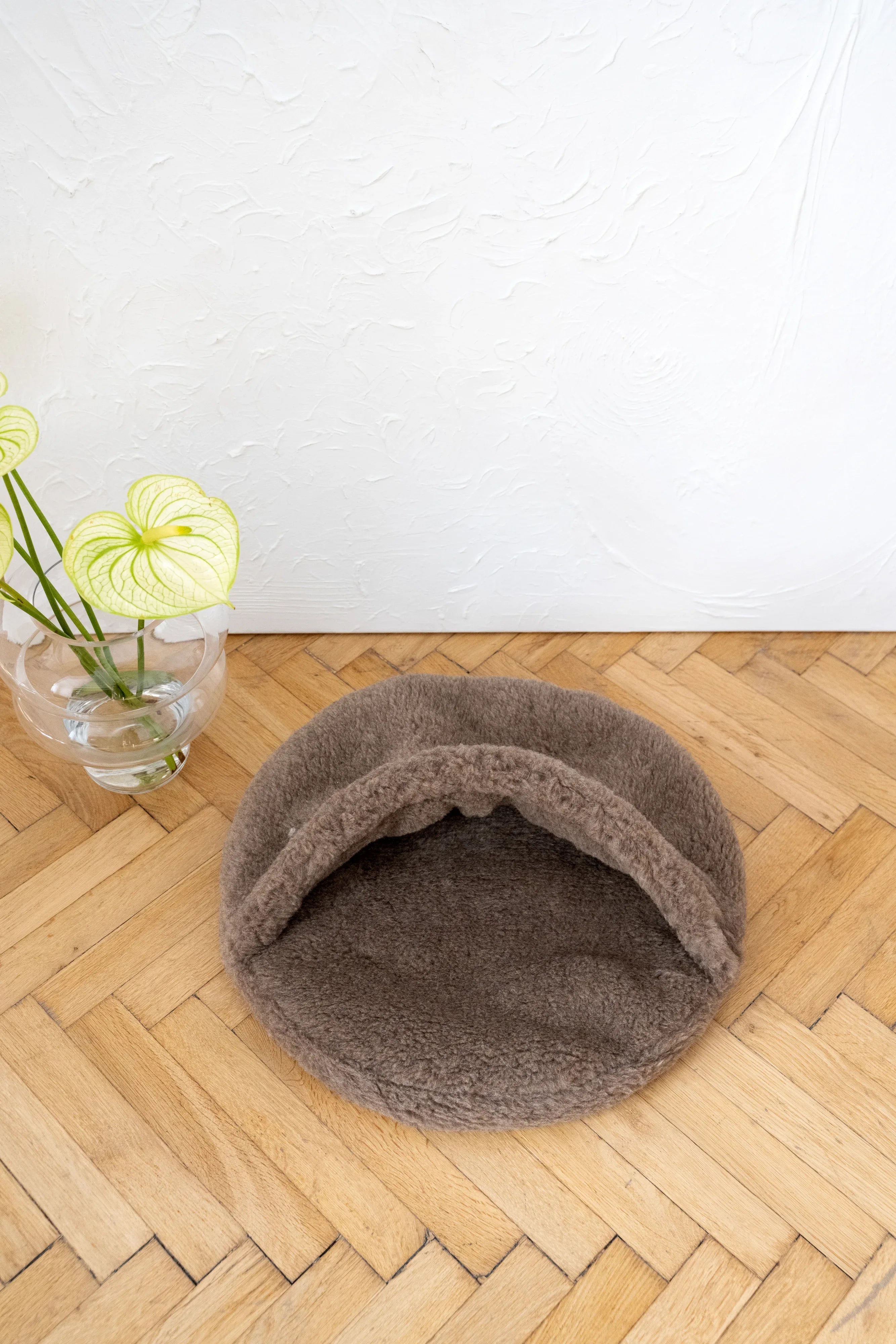 Dôme de Couchage en Laine Naturelle – Pet Cave Beige | Artisanat